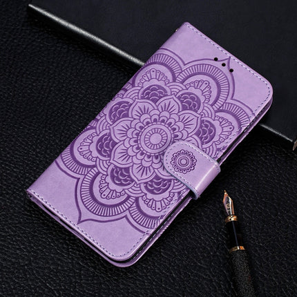 Sun Mandala Embossing Pattern Horizontal Flip PU Leather Case with Holder & Card Slots & Wallet & Lanyard, For Samsung Galaxy A22 5G, For Samsung Galaxy A22 4G, For Samsung Galaxy A82 5G