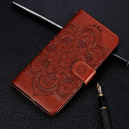Sun Mandala Embossing Pattern Horizontal Flip PU Leather Case with Holder & Card Slots & Wallet & Lanyard, For Samsung Galaxy S21 FE, For Xiaomi Mi 11 Ultra