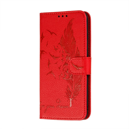 Litchi Texture Feather Embossing Pattern Horizontal Flip Leather Case with Holder & Card Slots & Wallet & Photo Frame & Lanyard, For Samsung Galaxy A22 4G, For Samsung Galaxy A22 5G, For Samsung Galaxy A82 5G, For Samsung Galaxy S21 FE
