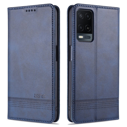 AZNS Magnetic Calf Texture Horizontal Flip Leather Case with Card Slots & Holder & Wallet, For OPPO A54 4G, For OPPO A94 5G, For OPPO A95 5G, For Xiaomi Mi 11 Lite