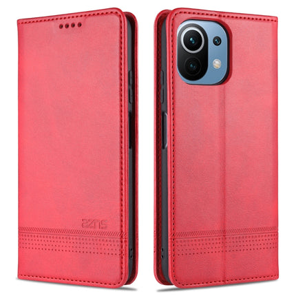 AZNS Magnetic Calf Texture Horizontal Flip Leather Case with Card Slots & Holder & Wallet, For OPPO A54 4G, For OPPO A94 5G, For OPPO A95 5G, For Xiaomi Mi 11 Lite