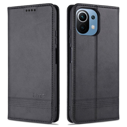 AZNS Magnetic Calf Texture Horizontal Flip Leather Case with Card Slots & Holder & Wallet, For OPPO A54 4G, For OPPO A94 5G, For OPPO A95 5G, For Xiaomi Mi 11 Lite