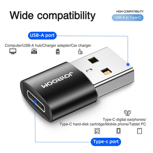 JOYROOM S-H152 3A USB Male to USB-C / Type-C Female OTG Adapter, S-H152