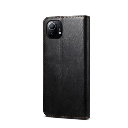 Simple Wax Crazy Horse Texture Horizontal Flip Leather Case with Card Slots & Wallet, For Xiaomi Mi 11, For Xiaomi Mi 11 Lite, For Xiaomi Mi 11 Pro, For Xiaomi Mi 11 Ultra