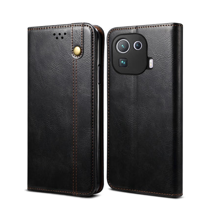 Simple Wax Crazy Horse Texture Horizontal Flip Leather Case with Card Slots & Wallet, For Xiaomi Mi 11, For Xiaomi Mi 11 Lite, For Xiaomi Mi 11 Pro, For Xiaomi Mi 11 Ultra