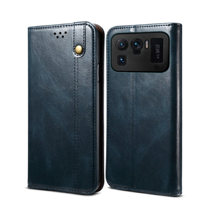 Simple Wax Crazy Horse Texture Horizontal Flip Leather Case with Card Slots & Wallet, For Xiaomi Mi 11, For Xiaomi Mi 11 Lite, For Xiaomi Mi 11 Pro, For Xiaomi Mi 11 Ultra