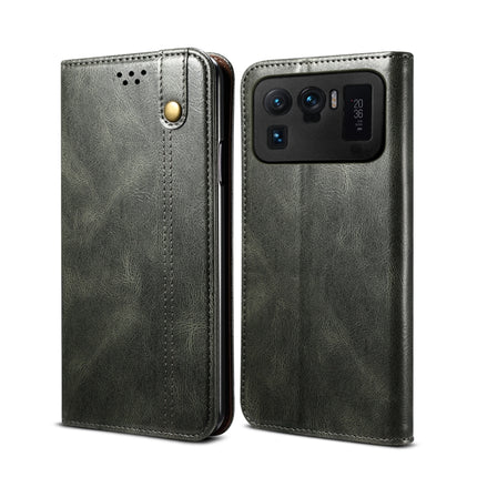 Simple Wax Crazy Horse Texture Horizontal Flip Leather Case with Card Slots & Wallet, For Xiaomi Mi 11, For Xiaomi Mi 11 Lite, For Xiaomi Mi 11 Pro, For Xiaomi Mi 11 Ultra