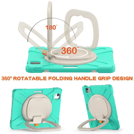 Silicone + PC Protective Case with Holder & Shoulder Strap, For iPad Air 2022 / 2020 10.9