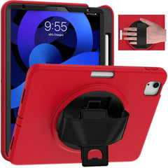 360 Degree Rotation PC + TPU Protective Case with Holder & Hand-strap & Pen Slot, For iPad Air 2022 / Air 2020 10.9, For Samsung Galaxy Tab S8 / Galaxy Tab S7 11 inch T870/T875