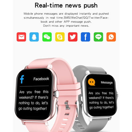 GY13 1.69 inch TFT Screen IP67 Waterproof Smart Watch, Support Music Control / Bluetooth Call / Heart Rate Monitoring / Blood Pressure Monitoring, Silicone Strap, Steel Strap
