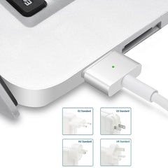 A1435 60W 16.5V 3.65A 5 Pin MagSafe 2 Power Adapter for MacBook, Cable Length: 1.6m,, 60W AU Plug, 60W EU Plug, 60W UK Plug