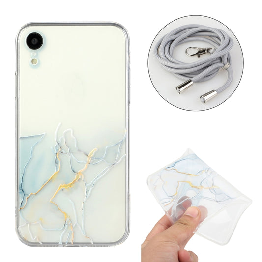 Hollow Marble Pattern TPU Shockproof Protective Case with Neck Strap Rope, For iPhone XR, For iPhone XS Max, For iPhone 11, For iPhone 11 Pro, For iPhone 11 Pro Max