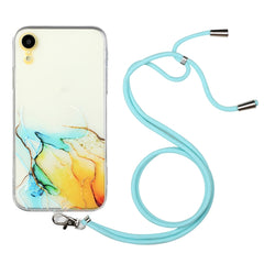 Hollow Marble Pattern TPU Shockproof Protective Case with Neck Strap Rope, For iPhone XR, For iPhone XS Max, For iPhone 11, For iPhone 11 Pro, For iPhone 11 Pro Max