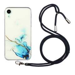 Hollow Marble Pattern TPU Shockproof Protective Case with Neck Strap Rope, For iPhone XR, For iPhone XS Max, For iPhone 11, For iPhone 11 Pro, For iPhone 11 Pro Max