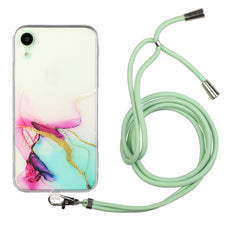 Hollow Marble Pattern TPU Shockproof Protective Case with Neck Strap Rope, For iPhone XR, For iPhone XS Max, For iPhone 11, For iPhone 11 Pro, For iPhone 11 Pro Max