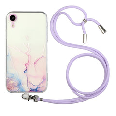 Hollow Marble Pattern TPU Shockproof Protective Case with Neck Strap Rope, For iPhone XR, For iPhone XS Max, For iPhone 11, For iPhone 11 Pro, For iPhone 11 Pro Max