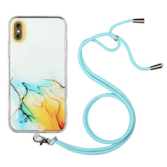 Hollow Marble Pattern TPU Shockproof Protective Case with Neck Strap Rope, For iPhone XR, For iPhone XS Max, For iPhone 11, For iPhone 11 Pro, For iPhone 11 Pro Max