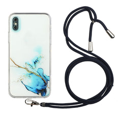 Hollow Marble Pattern TPU Shockproof Protective Case with Neck Strap Rope, For iPhone XR, For iPhone XS Max, For iPhone 11, For iPhone 11 Pro, For iPhone 11 Pro Max