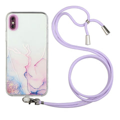 Hollow Marble Pattern TPU Shockproof Protective Case with Neck Strap Rope, For iPhone XR, For iPhone XS Max, For iPhone 11, For iPhone 11 Pro, For iPhone 11 Pro Max