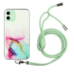 Hollow Marble Pattern TPU Shockproof Protective Case with Neck Strap Rope, For iPhone XR, For iPhone XS Max, For iPhone 11, For iPhone 11 Pro, For iPhone 11 Pro Max