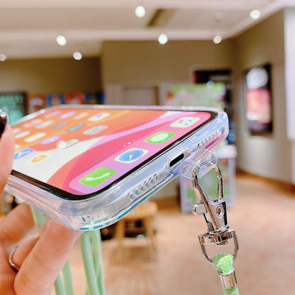 Stoßfeste TPU-Schutzhülle mit hohlem Marmormuster und Umhängeband, für iPhone 12 Mini, für iPhone 12 Pro, für iPhone 12 Pro Max