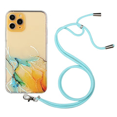 Hollow Marble Pattern TPU Shockproof Protective Case with Neck Strap Rope, For iPhone 12 mini, For iPhone 12 Pro, For iPhone 12 Pro Max