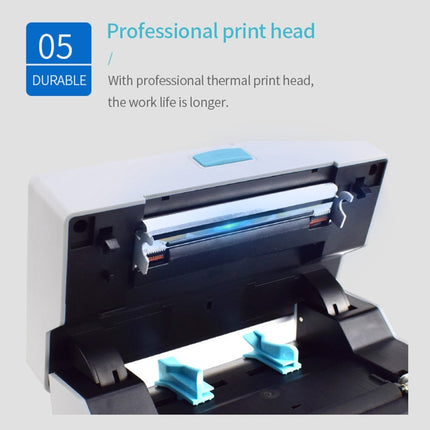 POS-9220 100x150mm Thermal Express Bill Self-adhesive Label Printer, USB + Bluetooth with Holder Version,, USB + Bluetooth,EU Plug, USB + Bluetooth,US Plug, USB + Bluetooth,UK Plug