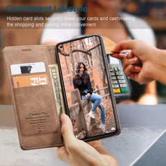 CaseMe 013 Multifunctional Horizontal Flip Leather Case, with Card Slot & Holder & Wallet, For Xiaomi Mi 11 Lite, For Samsung Galaxy S21 FE