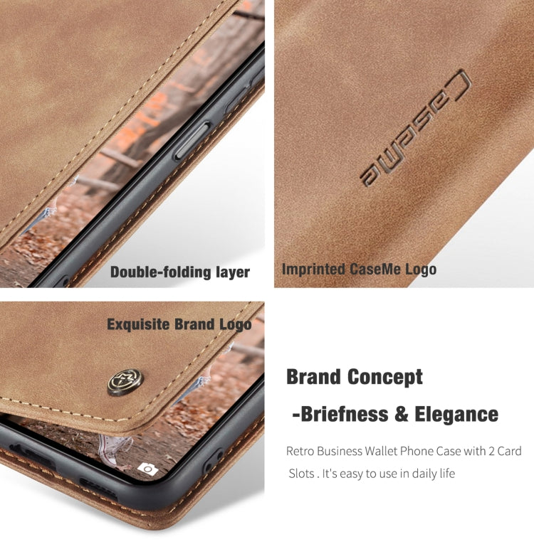 CaseMe 013 Multifunctional Horizontal Flip Leather Case, with Card Slot & Holder & Wallet, For Xiaomi Mi 11 Lite, For Samsung Galaxy S21 FE