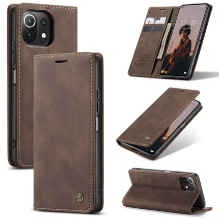 CaseMe 013 Multifunctional Horizontal Flip Leather Case, with Card Slot & Holder & Wallet, For Xiaomi Mi 11 Lite, For Samsung Galaxy S21 FE