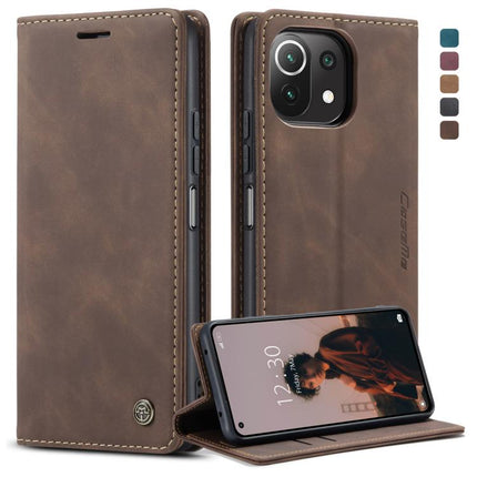 CaseMe 013 Multifunctional Horizontal Flip Leather Case, with Card Slot & Holder & Wallet, For Xiaomi Mi 11 Lite, For Samsung Galaxy S21 FE
