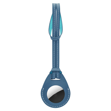 Funda protectora de cuero a prueba de golpes y arañazos con presilla para colgar para AirTag, llavero, accesorios de decoración de bolsos