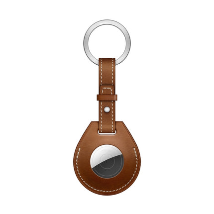 Shockproof Anti-scratch Leather Protective Case Cover with Hang Loop For AirTag 2nd Gen / AirTag 1st Gen, Keychain, Bag Decoration Accessories