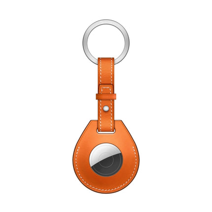 Shockproof Anti-scratch Leather Protective Case Cover with Hang Loop For AirTag 2nd Gen / AirTag 1st Gen, Keychain, Bag Decoration Accessories
