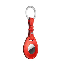 Shockproof Anti-scratch Leather Protective Case Cover with Hang Loop For AirTag, Keychain, Bag Decoration Accessories