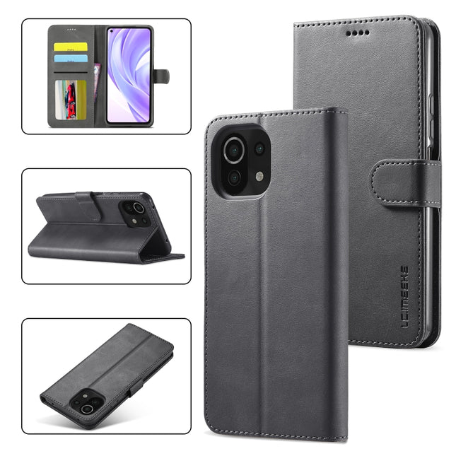 LC.IMEEKE Calf Texture Horizontal Flip Leather Case, with Holder & Card Slots & Wallet, For Xiaomi Mi 11 Lite, For Samsung Galaxy A82