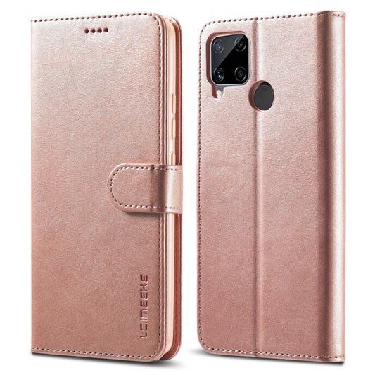 LC.IMEEKE Calf Texture Horizontal Flip Leather Case, with Holder & Card Slots & Wallet, For OPPO Realme C15 / C12 / C25, For OPPO F19 / A74 4G