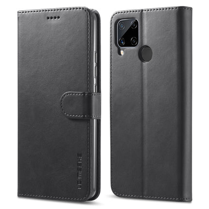 LC.IMEEKE Calf Texture Horizontal Flip Leather Case, with Holder & Card Slots & Wallet, For OPPO Realme C15 / C12 / C25, For OPPO F19 / A74 4G