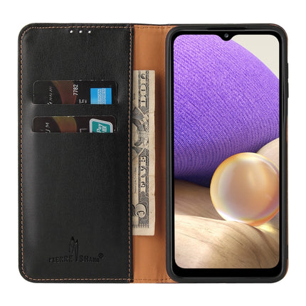 Fierre Shann PU Genuine Leather Texture Horizontal Flip Leather Case with Holder & Card Slots & Wallet, For Samsung Galaxy A32 5G, For Samsung Galaxy A72 5G, For Samsung Galaxy A52 5G