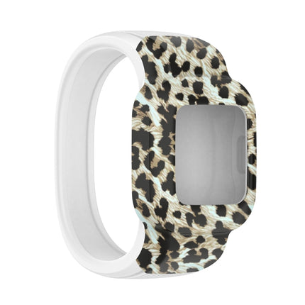 For Garmin Vivofit JR3 No Buckle Silicone Printing Replacement Watchband, S, L