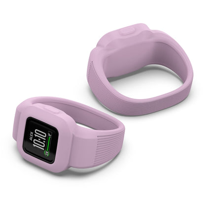 For Garmin Vivofit JR3 No Buckle Silicone Pure Color Replacement Watchband, S, L