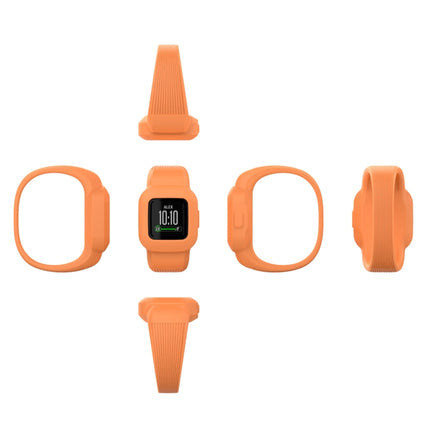 For Garmin Vivofit JR3 No Buckle Silicone Pure Color Replacement Watchband, S, L