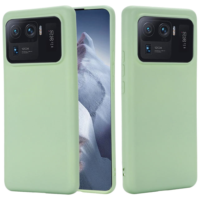 Solid Color Liquid Silicone Dropproof Full Coverage Protective Case, For Xiaomi Mi 11 Ultra