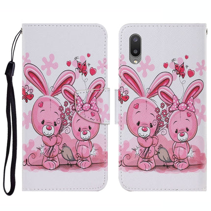 Coloured Drawing Pattern Horizontal Flip PU Leather Case with Holder & Card Slots & Wallet & Lanyard, For Samsung Galaxy A02