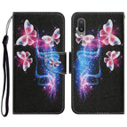 For Samsung Galaxy A02 / Three Fluorescent Butterflies