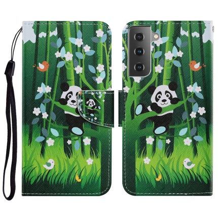 Coloured Drawing Pattern Horizontal Flip PU Leather Case with Holder & Card Slots & Wallet & Lanyard, For Samsung Galaxy S21 FE