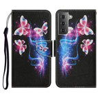 For Samsung Galaxy S21 FE / Three Fluorescent Butterflies