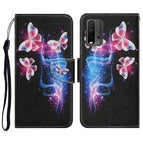 For Xiaomi Redmi 9T / Three Fluorescent Butterflies
