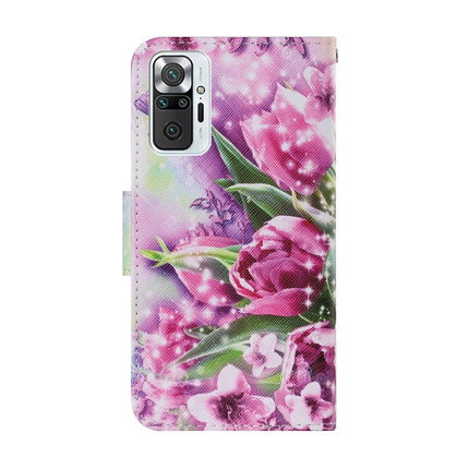 Coloured Drawing Pattern Horizontal Flip PU Leather Case with Holder & Card Slots & Wallet & Lanyard, For Xiaomi Redmi Note 10 Pro