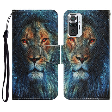 Coloured Drawing Pattern Horizontal Flip PU Leather Case with Holder & Card Slots & Wallet & Lanyard, For Xiaomi Redmi Note 10 Pro